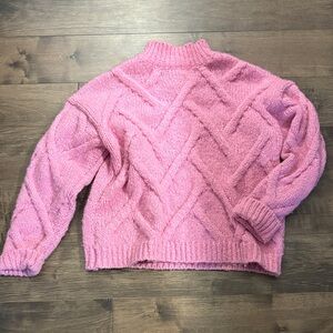 Lumiere Pink Turtleneck Sweater